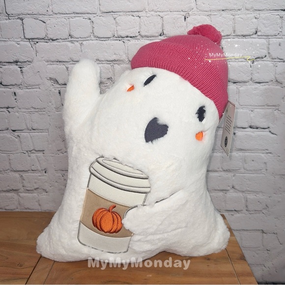 Martha Stewart Halloween Ghost Latte Pillow Decor - Picture 1 of 3